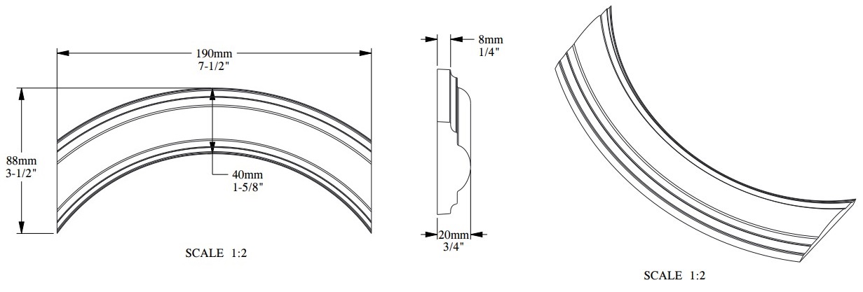 Угловой элемент к молдингу под покраску Orac Decor Orac Axxent PX120A 190×88×20