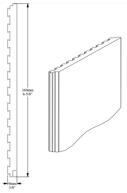 Стеновая панель под покраску Orac Decor Orac Axxent PX147 2000×169×9