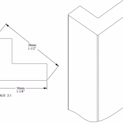 Молдинг под покраску Orac Decor Axxent PX164 2000×30×24