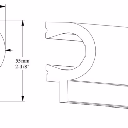 Финишный молдинг под покраску Orac Decor Axxent PX169 2000×55×34