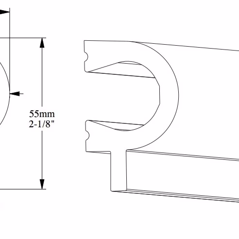Финишный молдинг под покраску Orac Decor Axxent PX169 2000×55×34
