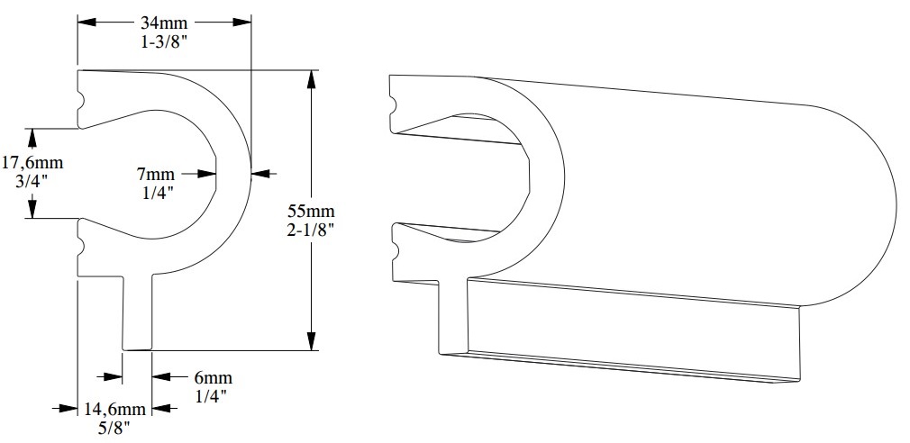Финишный молдинг под покраску Orac Decor Orac Axxent PX169 2000×55×34