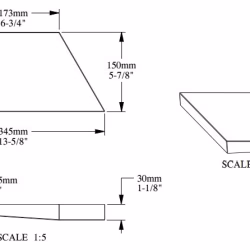 Стеновая панель под покраску Orac Decor Modern Trapezium W101 345×150×29