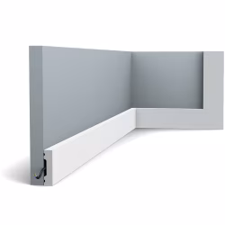 Плинтус дюрополимерный под покраску Orac Decor Fundamentals SX162 2000×40×10