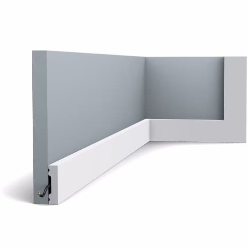 Плинтус дюрополимерный под покраску Orac Decor Fundamentals SX162 2000×40×10