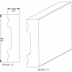 Плинтус дюрополимерный под покраску Orac Decor Fundamentals SX162 2000×40×10