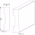 Плинтус дюрополимерный под покраску Orac Decor Fundamentals SX162 2000×40×10