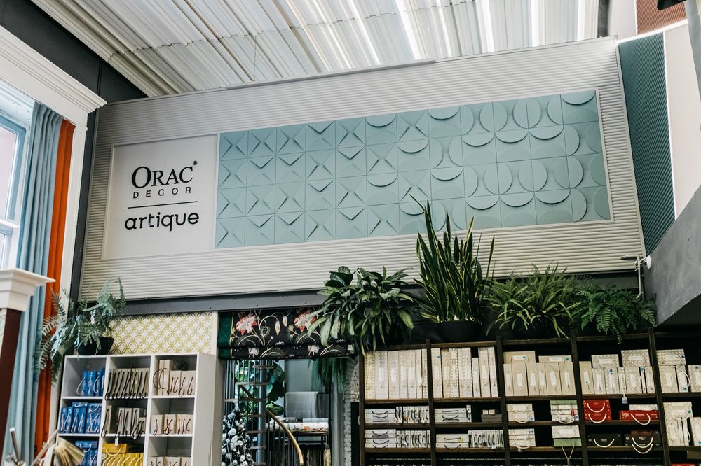 Стеновая панель под покраску Orac Decor Modern Envelope W106 333×333×29 фото в интерьере