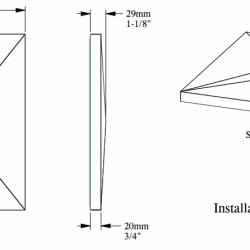 Стеновая панель под покраску Orac Decor Modern Envelope W106 333×333×29