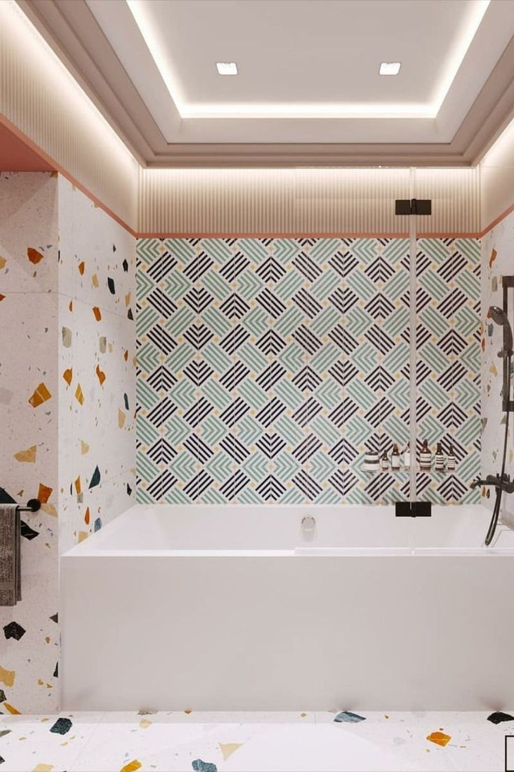 Стеновая панель под покраску Orac Decor Modern Zigzag W108 2000×250×18 фото в интерьере