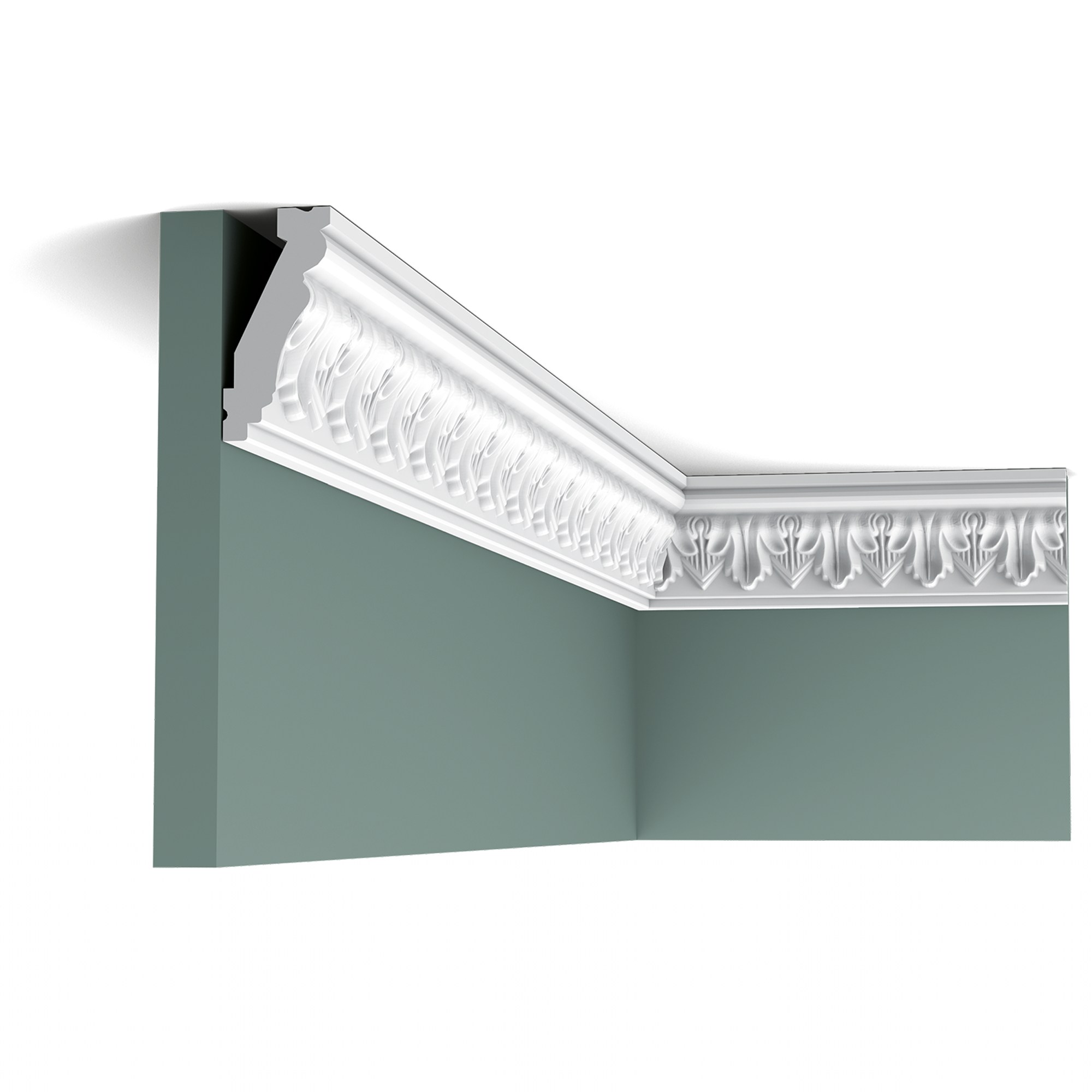 Потолочный плинтус под покраску Orac Decor Orac Luxxus C214 2000×31×66