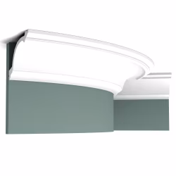 Потолочный плинтус под покраску гибкий Orac Decor Select C217F 2000×156×103