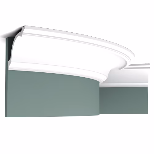Потолочный плинтус под покраску гибкий Orac Decor Select C217F 2000×156×103