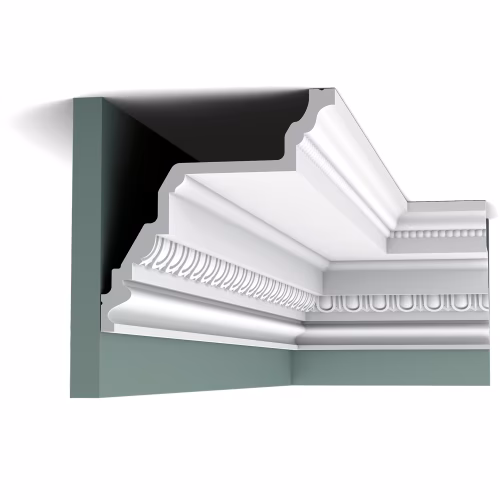 Потолочный плинтус под покраску Orac Decor Luxxus C307 2000×195×195