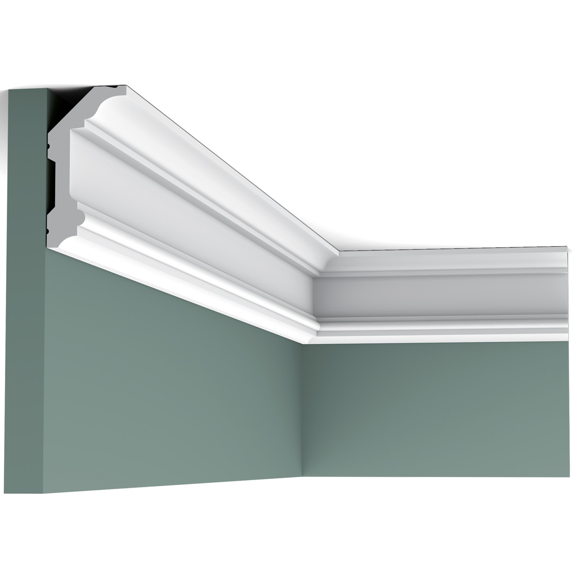 Потолочный плинтус под покраску Orac Decor Orac Luxxus C321 2000×50×99