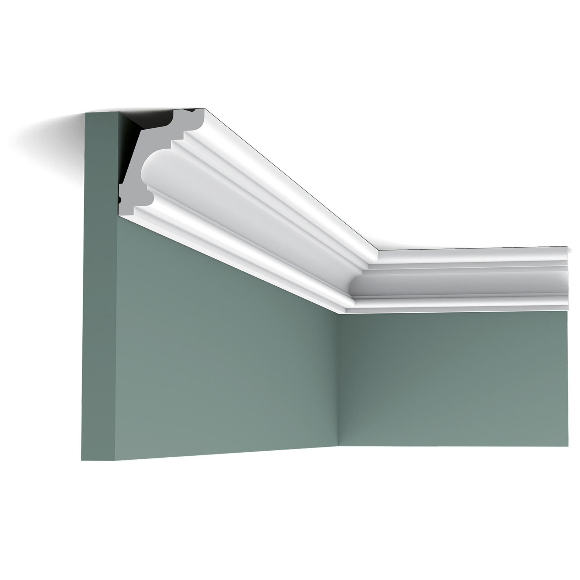 Потолочный плинтус под покраску Orac Decor Orac Luxxus C322 2000×42×50
