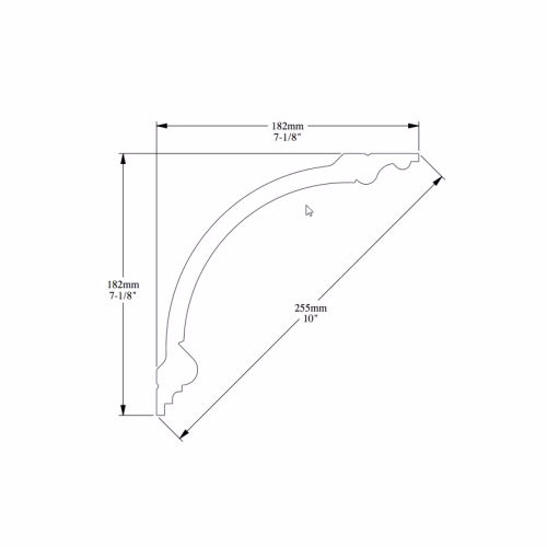 Потолочный плинтус под покраску Orac Decor Luxxus C338B 2000×182×182