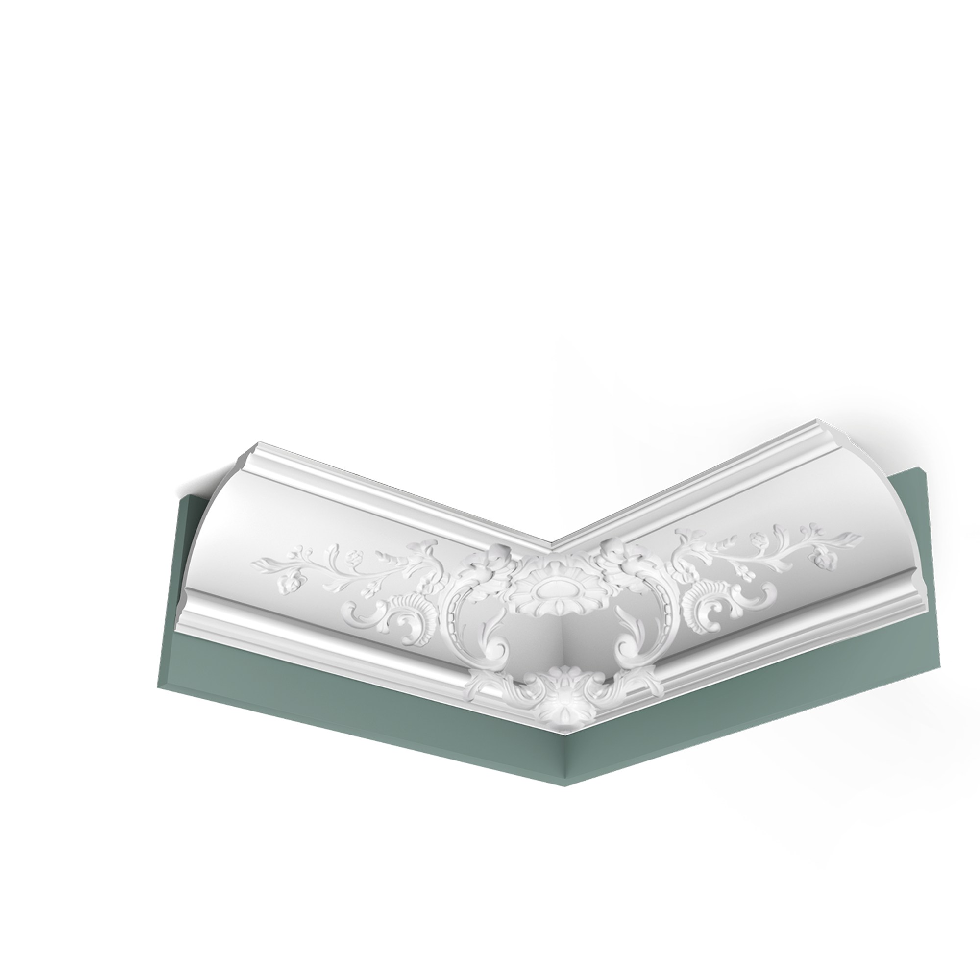 Потолочный плинтус под покраску Orac Decor Orac Luxxus C338B 2000×182×182