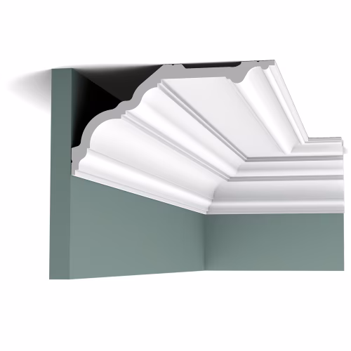 Потолочный плинтус под покраску Orac Decor Luxxus C340 2000×256×135