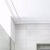 Потолочный плинтус под покраску Orac Decor Luxxus C353 2000×165×30 фото в интерьере