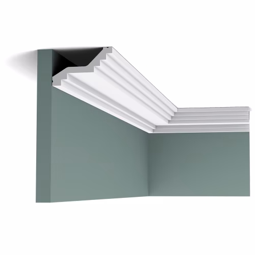 Потолочный плинтус под покраску Orac Decor Luxxus C400 2000×100×60