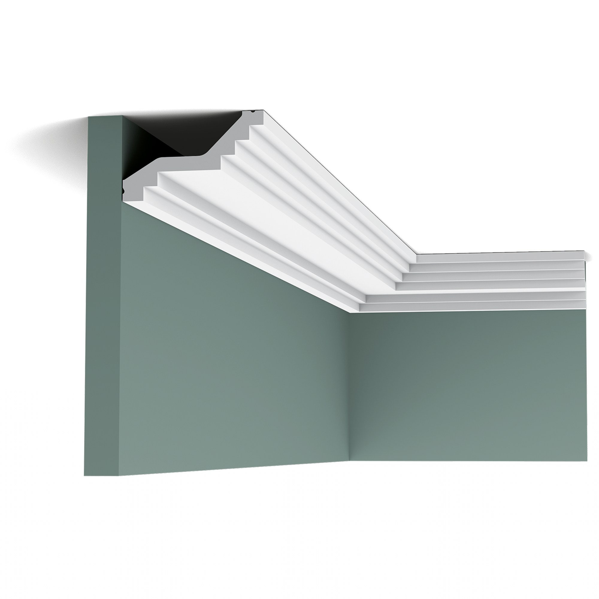 Потолочный плинтус под покраску Orac Decor Orac Luxxus C400 2000×100×60