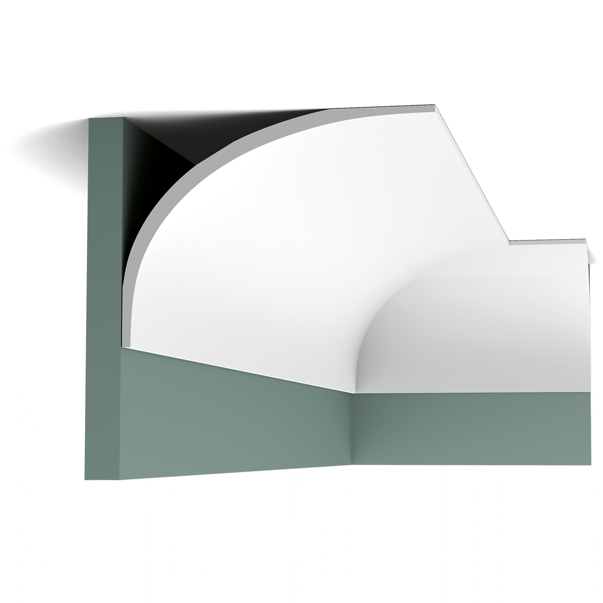Потолочный плинтус под покраску Orac Decor Orac Luxxus C990 2000×159×216