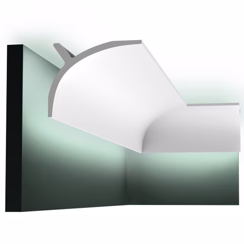 Потолочный плинтус под покраску Orac Decor C991 с подсветкой 2000×110×140