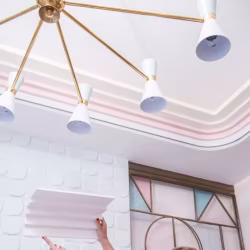 Потолочный плинтус под покраску Orac Decor Modern Steps C392 2000×190×100