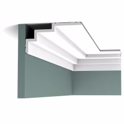 Потолочный плинтус под покраску Orac Decor Modern Steps C392 2000×190×100