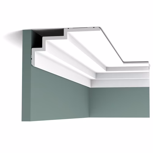 Потолочный плинтус под покраску Orac Decor Modern Steps C392 2000×190×100