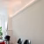 Потолочный плинтус под покраску Orac Decor Modern Steps C393 2000×210×150 фото в интерьере