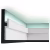 Потолочный плинтус под покраску Orac Decor Modern C395 с подсветкой 2000×31×155