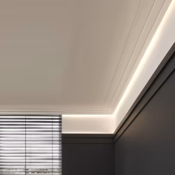 Потолочный плинтус под покраску Orac Decor Modern C396 с подсветкой 2000×61×185