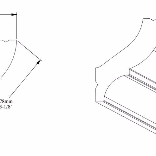 Потолочный плинтус под покраску Orac Decor Durofoam CB502N 2000×49×59