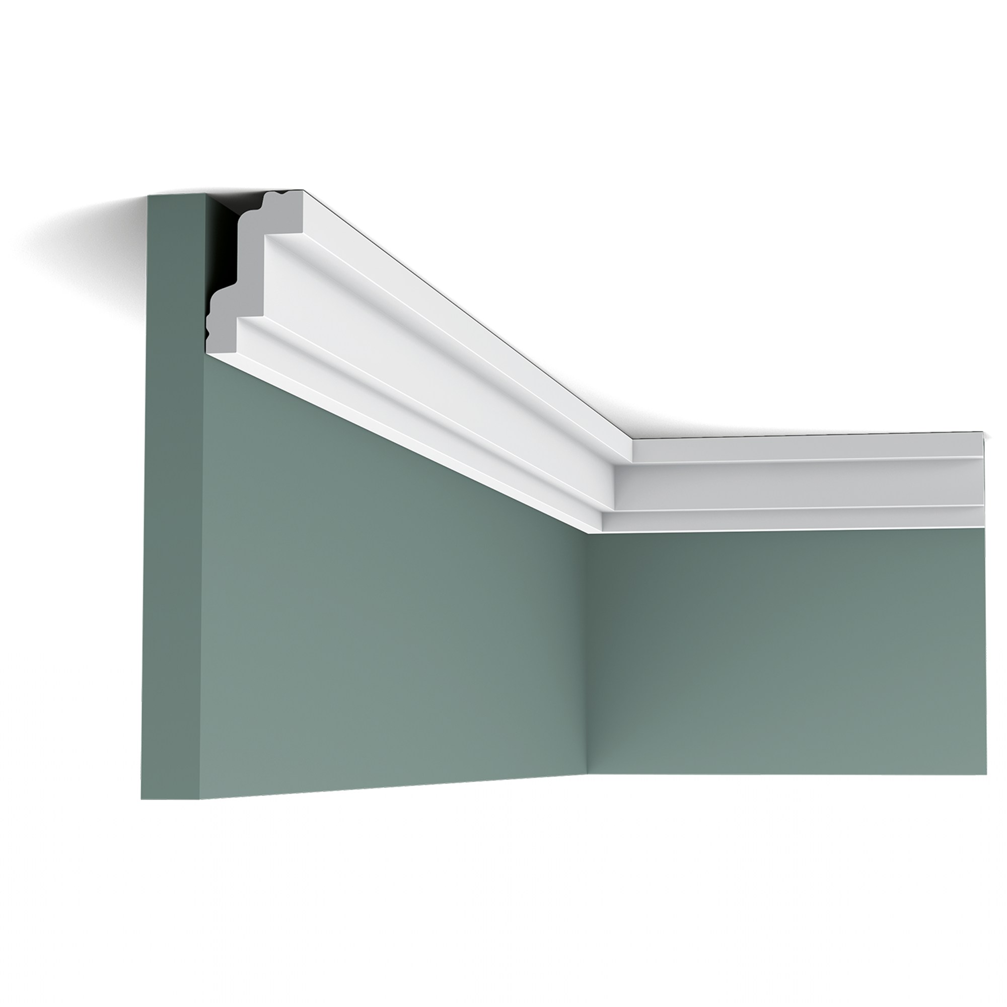 Потолочный плинтус под покраску Orac Decor Durofoam CB531N 2000×26×48