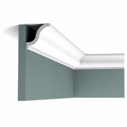 Потолочный плинтус под покраску Orac Decor Axxent CX108 2000×55×54