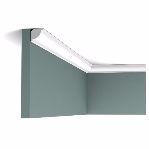 Потолочный плинтус под покраску Orac Decor Axxent CX132 2000×20×20