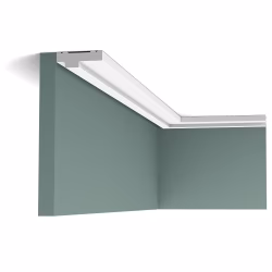 Потолочный плинтус под покраску Orac Decor Axxent CX160 2000×39×13