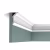 Потолочный плинтус под покраску Orac Decor Select CX176 2000×40×80