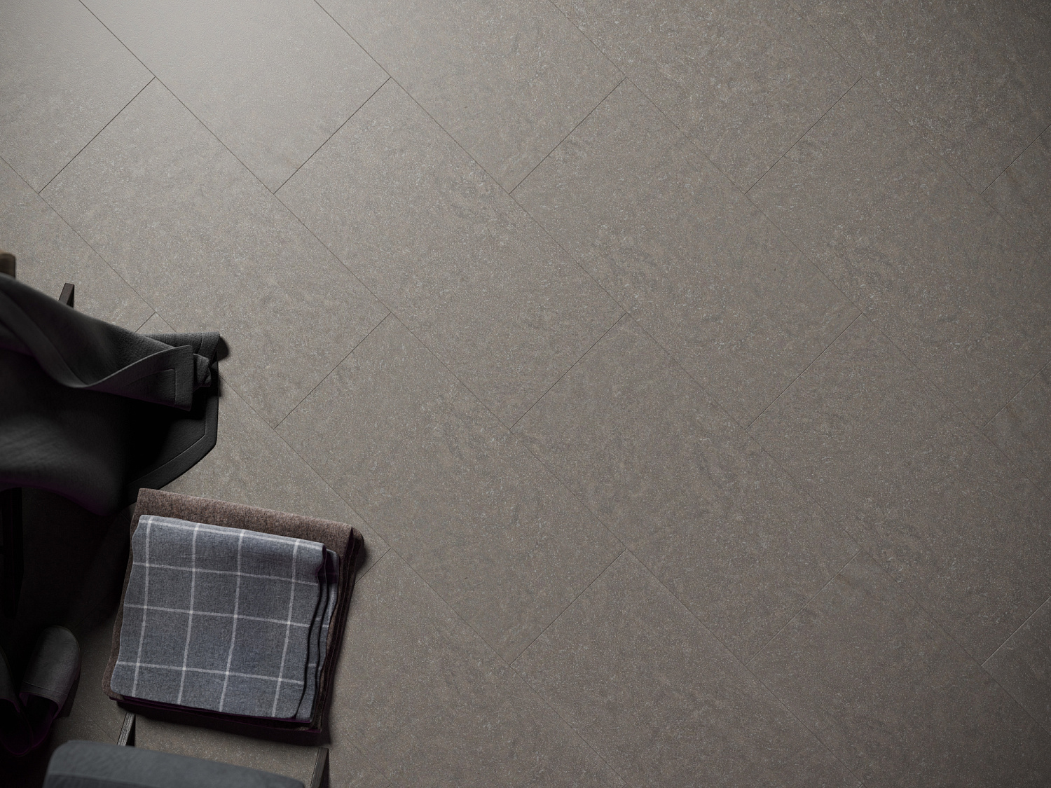 Кварцвиниловая плитка FineFloor замковая Stone Шато Де Анжони FF-1599 655×324×4,5 фото в интерьере