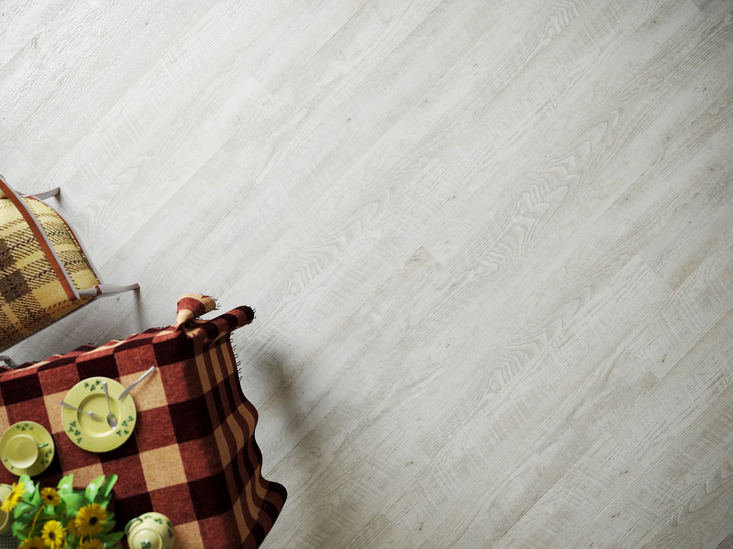 Кварцвиниловая плитка FineFloor клеевая Rich Дуб Анхель FF-2082 1320×196×2,5 фото в интерьере