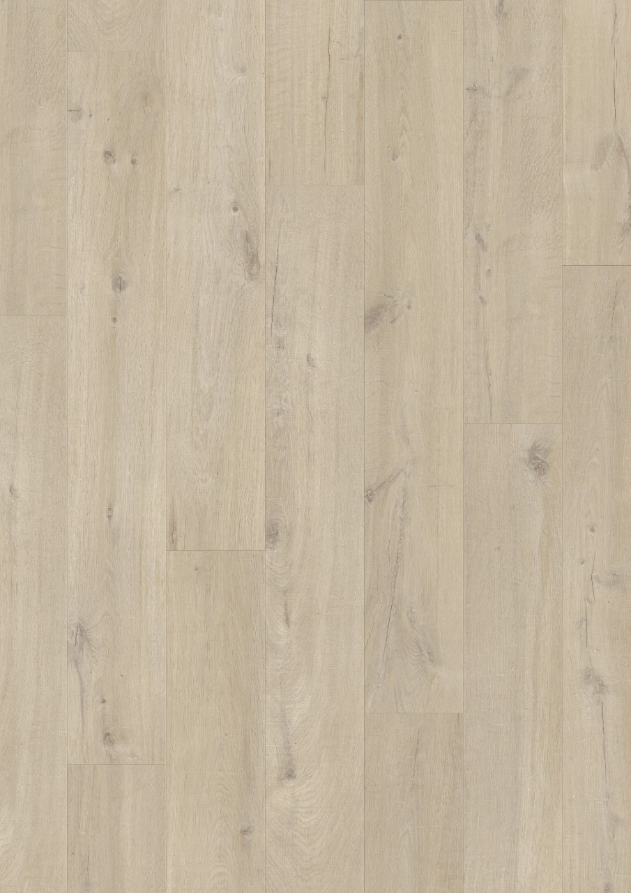 Кварцвиниловая плитка Quick Step замковая Pulse Click Дуб хлопковый бежевый PUCL40103 1510×210×4,5
