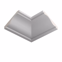 Потолочный плинтус ЛДФ под покраску Ultrawood CR 0023 2440×135,5×65