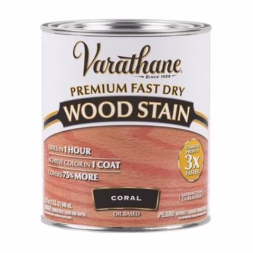 Цветное масло для дерева Varathane Fast Dry 307413 Коралловый 0,946 л