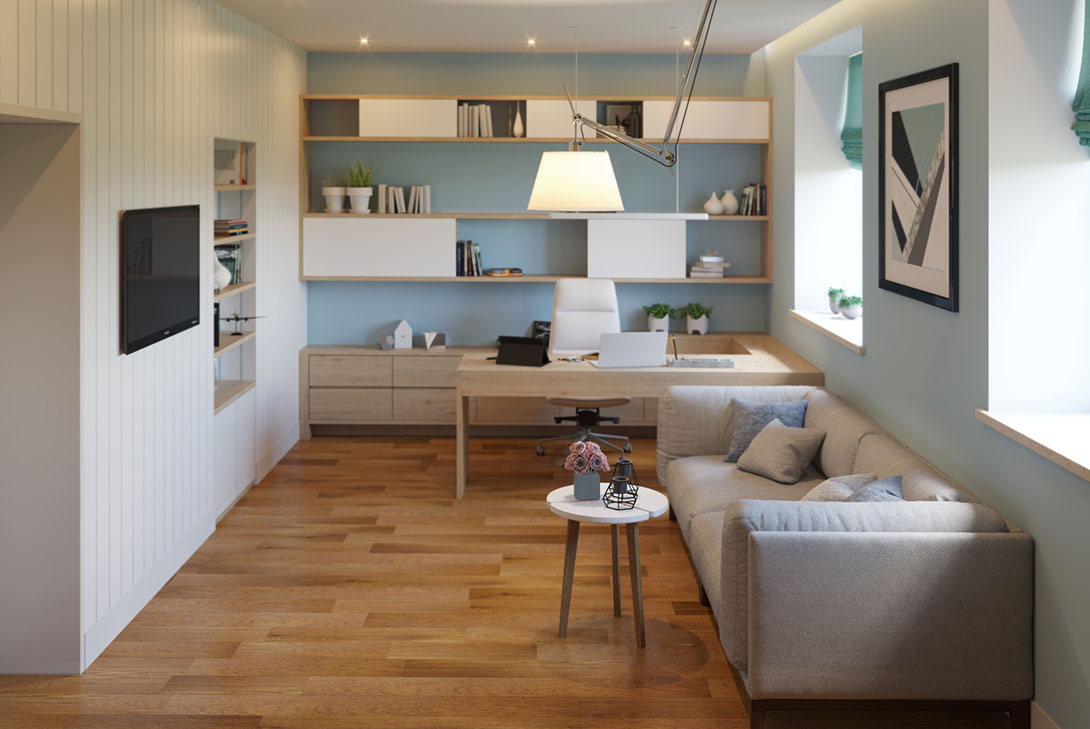 Инженерная доска Gran Parte Дуб Канелла Canella 005 прайм-селект 500-1500×155×15 фото в интерьере