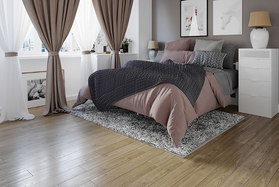 Инженерная доска Gran Parte Дуб Амбра Ambra 012 натур-классик 500−1500×155×15 фото в интерьере