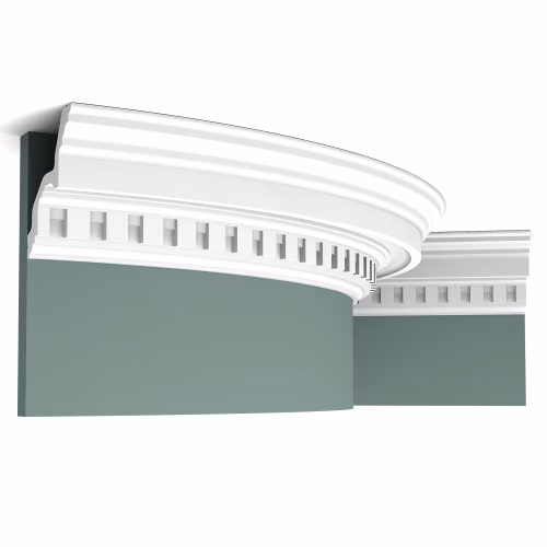 Потолочный плинтус под покраску гибкий Orac Decor Luxxus C211F 2000×112×116