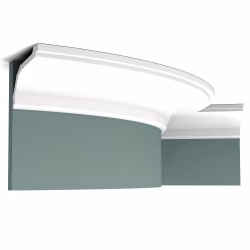 Потолочный плинтус под покраску гибкий Orac Decor Luxxus C220F 2000×116×76