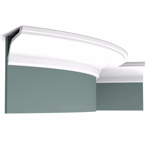 Потолочный плинтус под покраску гибкий Orac Decor Luxxus C220F 2000×116×76